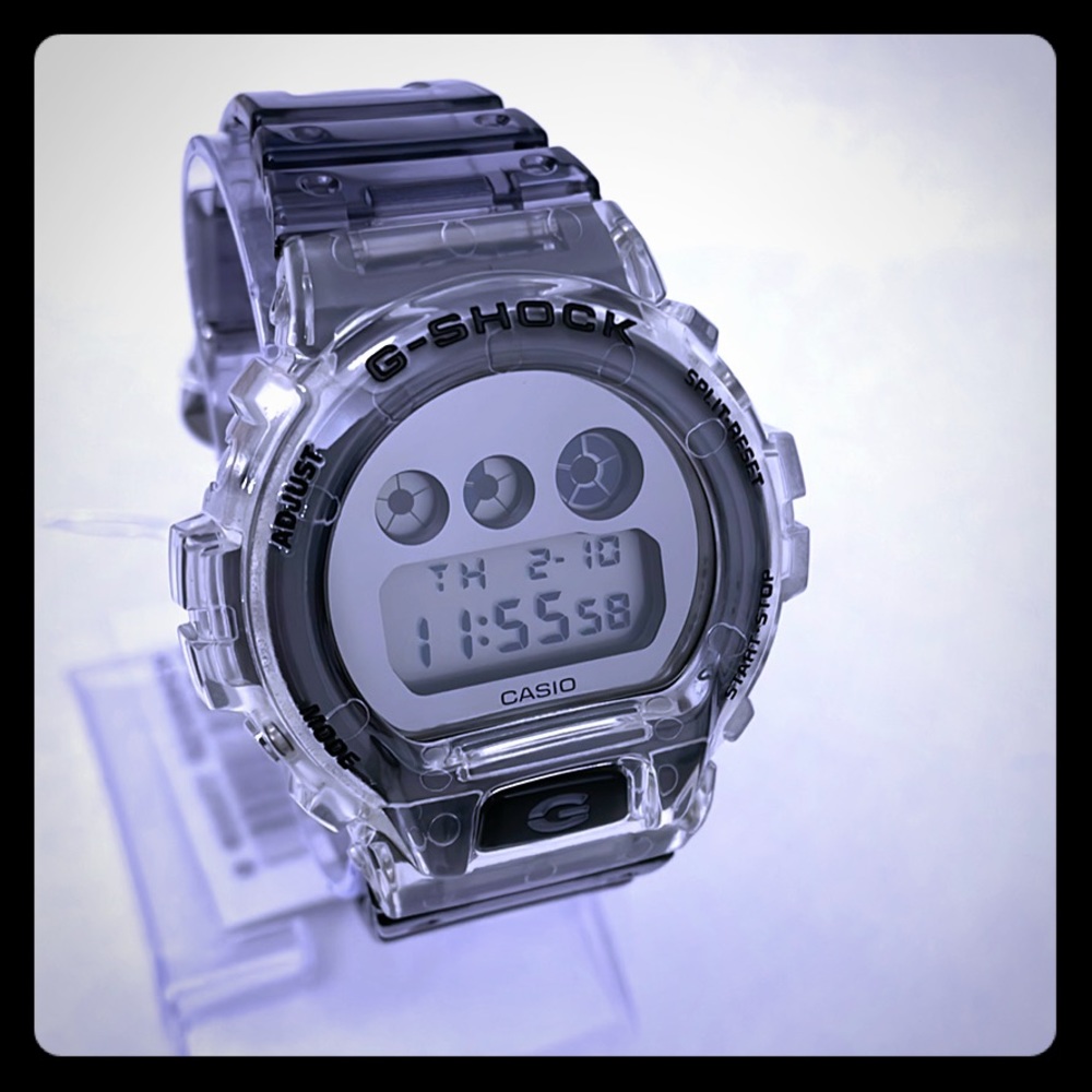 New G Shock Clear Skeleton Dial Men, s Watch